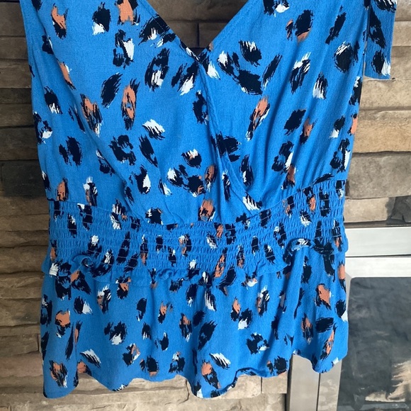 ELODIE leopard  tank blouse - Picture 2 of 4